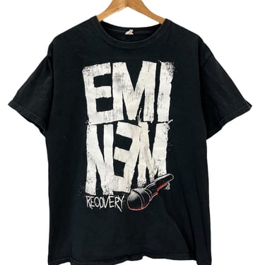 2010 Eminem Recovery Black Rap T-Shirt Large