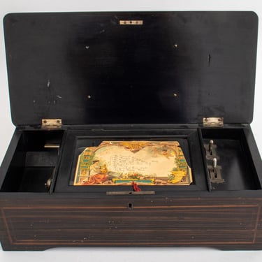 Napoleon 3 Inlaid Mahogany 8 Airs Music Box