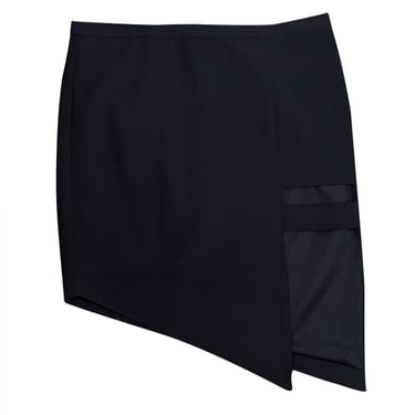 Mason - Black Asymmetrical Mini Skirt w/ Side Cutout Sz 4