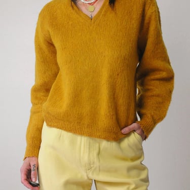 1960's Ochre Mohair Sweater