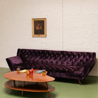 1970’s Purple Rain Gondola Sofa