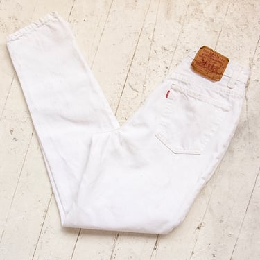 1990s Levi's White Jeans Denim High Waist 