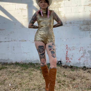 1960s Sequin Costume Bodysuit