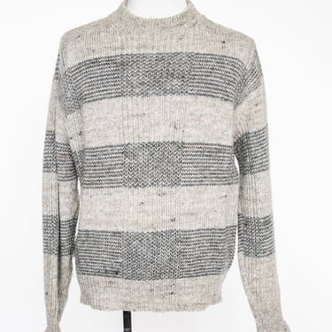 1980s Pendleton Wool Knit Sweater Striped Crew Neck L 