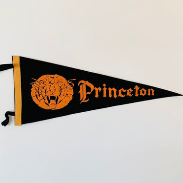 Vintage Princeton Tigers Princeton University Pennant 
