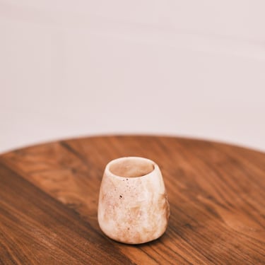 small alabaster cone vase