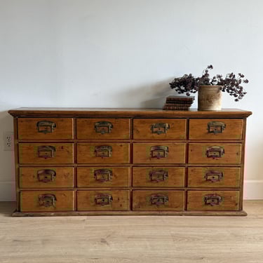 Antique English Apothecary Cabinet/Bench 