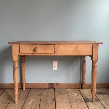 Antique English Pine Desk 