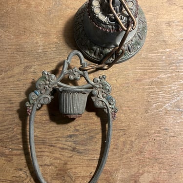 Antique Riddle Pendant Light 6” x 10”