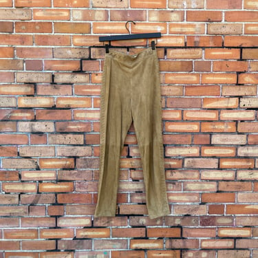 vintage 70s/80s brown leather robert comstock pants / 25 xs extra small 