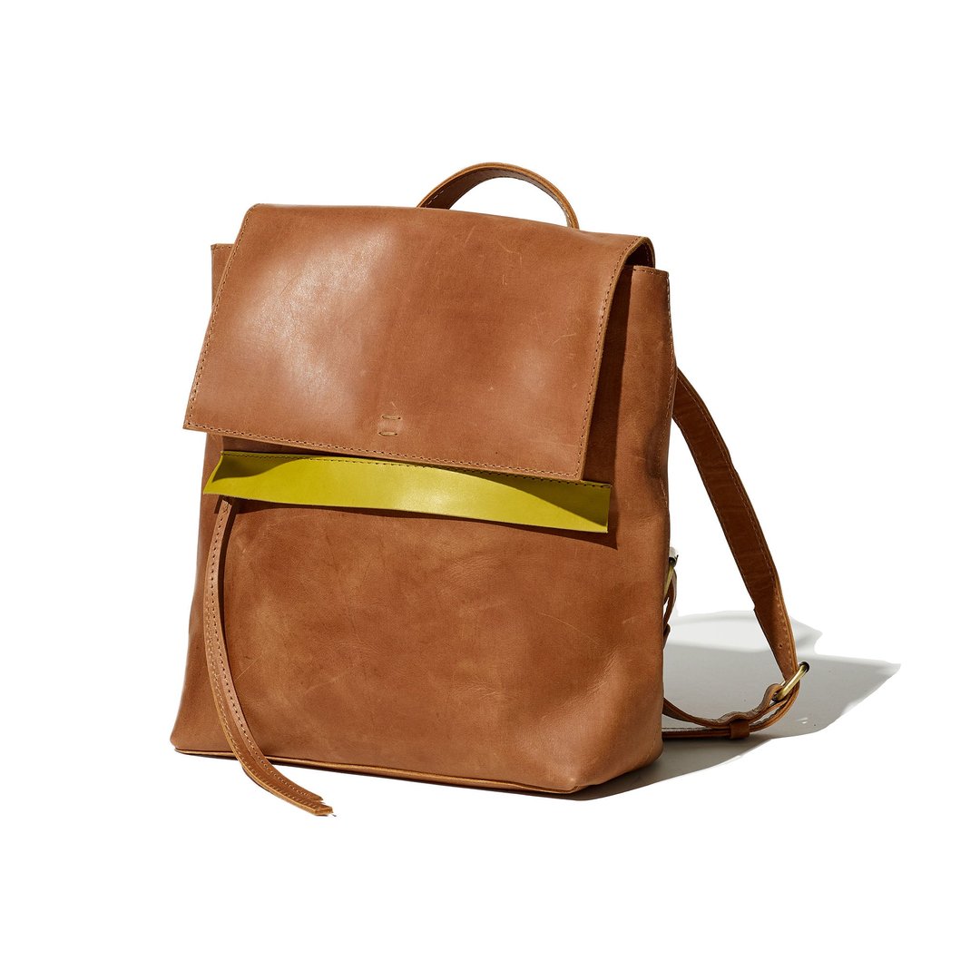 Addis Backpack (Cuoio/Citronelle) | Raven + Lily | Wooten - Austin, TX