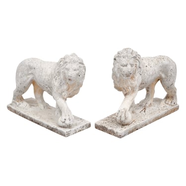 French Art Deco Period Lion Sculptures