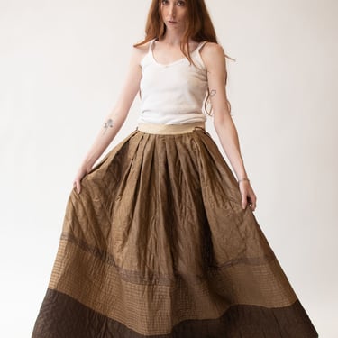 Antique Quilted Petticoat 