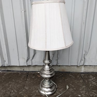 Silver Colored Table Lamp