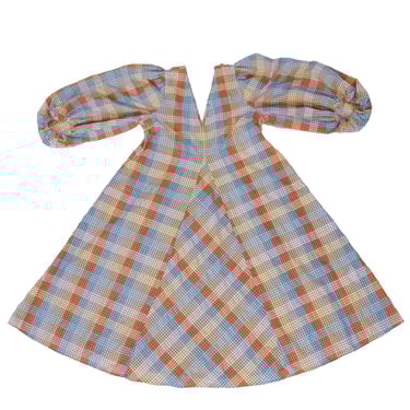 Ganni Gingham Rainbow Dress