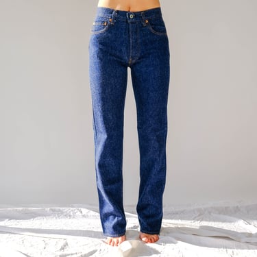 Vintage 80s LEVIS Preshrunk Indigo 501 High Waisted Jeans Unworn w/ Tags | Made in USA | Size 27/34 | DEADSTOCK | 1980s Levis Unisex Denim 