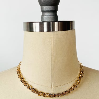 Mixed Gold Chain Choker Necklace