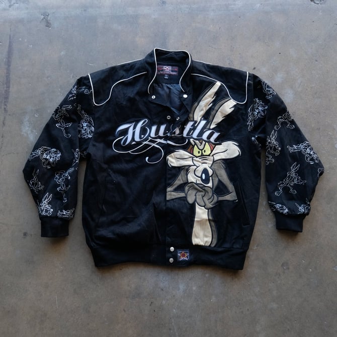 Vintage Wile E Coyote Looney Tunes Racing Jacket The Clothing