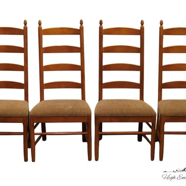 Set of 4 THOMASVILLE Solitaire Collection Early American Style Ladderback Dining Side Chairs 23221-811 