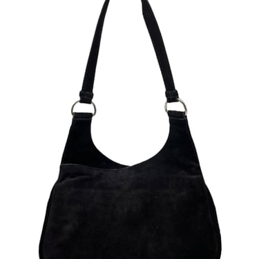 Prada Black Suede Shoulder Bag