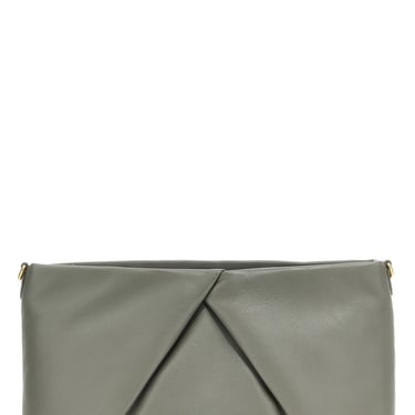 Dries Van Noten Women Logo Leather Clutch Bag