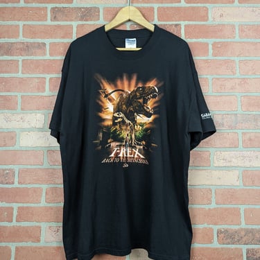 Vintage 1999 Double Sided T-Rex Back to the Cretaceous ORIGINAL Movie Promo Tee - Extra Large 