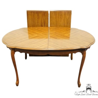 BERNHARDT FURNITURE French Provincial 96" Oval Bookmatched Dining Table 118-201 
