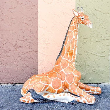 Charming Italian Terracotta Giraffe
