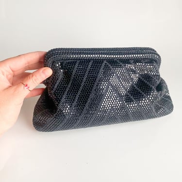 Black Mesh Clutch