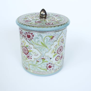 Vintage Decorative Floral Tin - Made In Holland - 