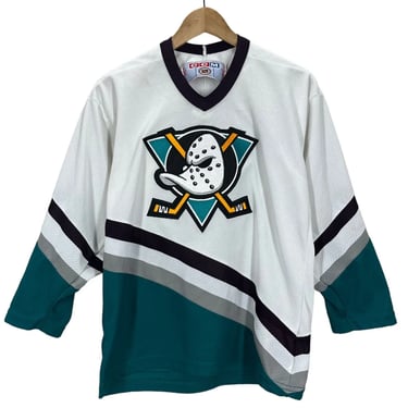Vintage Anaheim Mighty Ducks CCM Stitched Hockey Jersey Youth L/XL