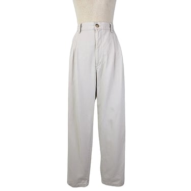 vintage 00's linen blend trousers (Size: M)