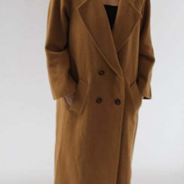 Beautiful Vintage Double Breasted Long Wool Coat