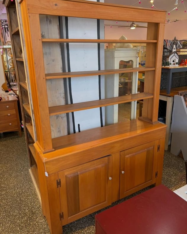 Big pine hutch 55” x 14” surface, 32” high Removable shelf 43” Please call to purchase 202-232-8171