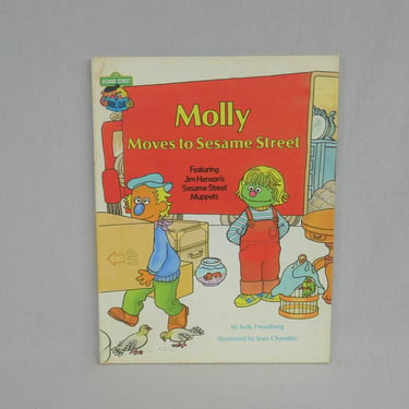 Molly Moves to Sesame Street (1980) by Judy Freudberg, Jean Chandler - Sesame Street Book Club - Hardcover 