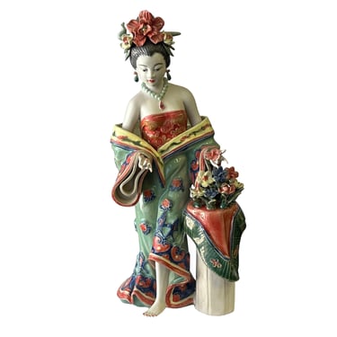 Chinese Oriental Porcelain Ancient Style Dressing Lady Figure ws2483E 