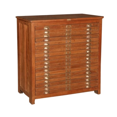 Wooden Chest with Drawers