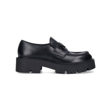 Prada Men Brushed Leather Loafers