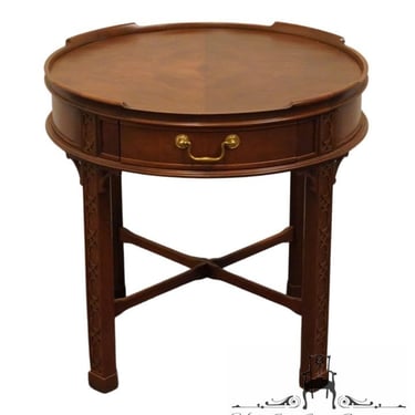 BAKER FURNITURE Bookmatched Mahogany Traditional Chippendale Style 25