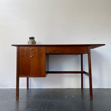 Vintage walnut desk after founders 