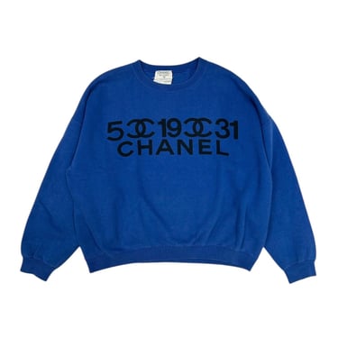 Chanel Blue Number Logo Sweatshirt