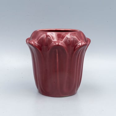Abingdon Maroon Vase 320 | Vintage Art Nouveau Art Pottery 