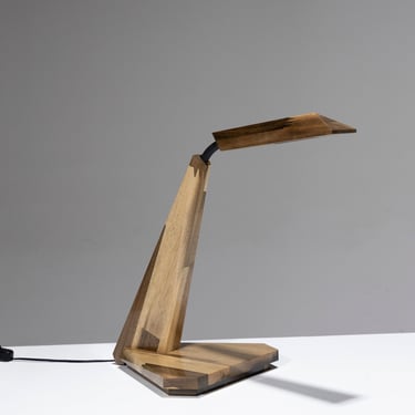 LAMPE DE BUREAU ARTICULÉE EN IROKO