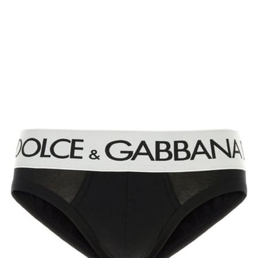 Dolce & Gabbana Man Black Stretch Cotton Brief