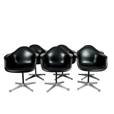 Set of 6 Ray and Charles Eames PAC Chairs