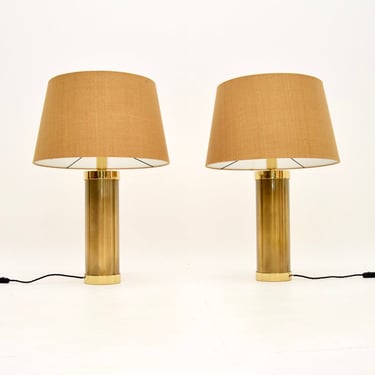 Pair of Brass Table Lamps by Oitoemponto