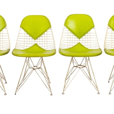 Eames for Herman Miller Bikini Wire Chair, Set of 4