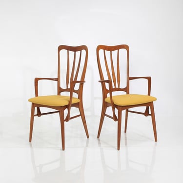 Niels Koefoed "Ingrid" Dining Chairs Pair 