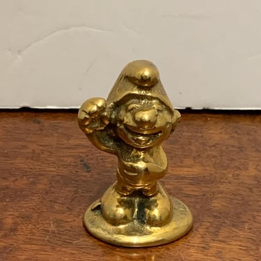 1980s Brass Smurf 