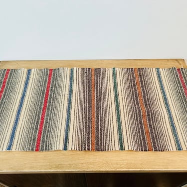 Vintage Mid Century Wool Table Runner - As Is Condition 